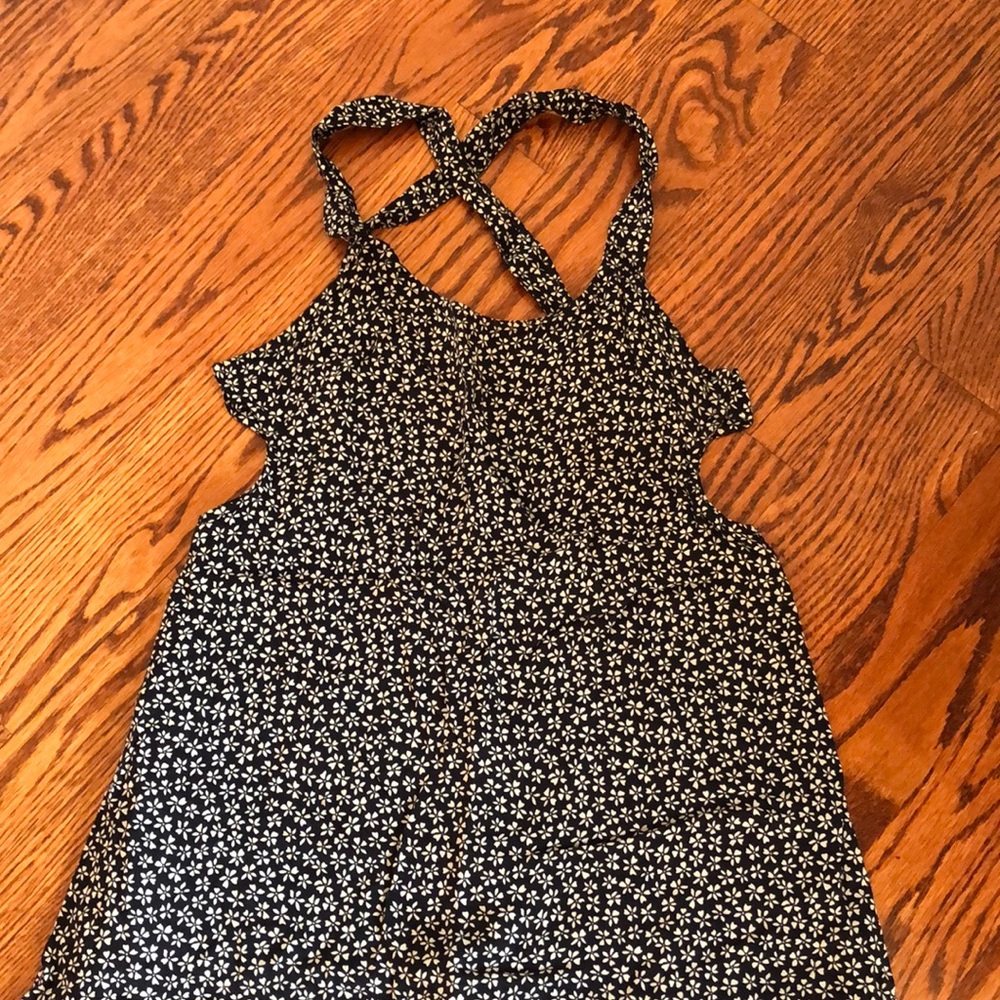 Brandy Melville cut out print mini dress